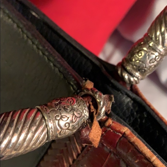 Brighton Delores black brown leather bag - Picture 2 of 8